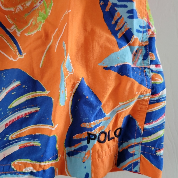 Vtg Polo Ralph Lauren Sport Mens Swim Shorts Sz 30 Floral - Picture 4 of 8